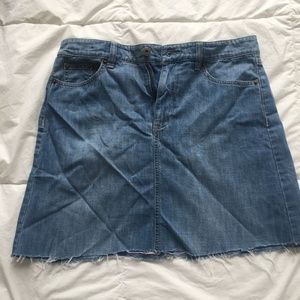 Lauren Ralph Lauren denim cut off skirt